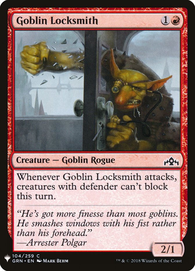 Goblin Locksmith [Mystery Booster] | Cards and Coasters CA