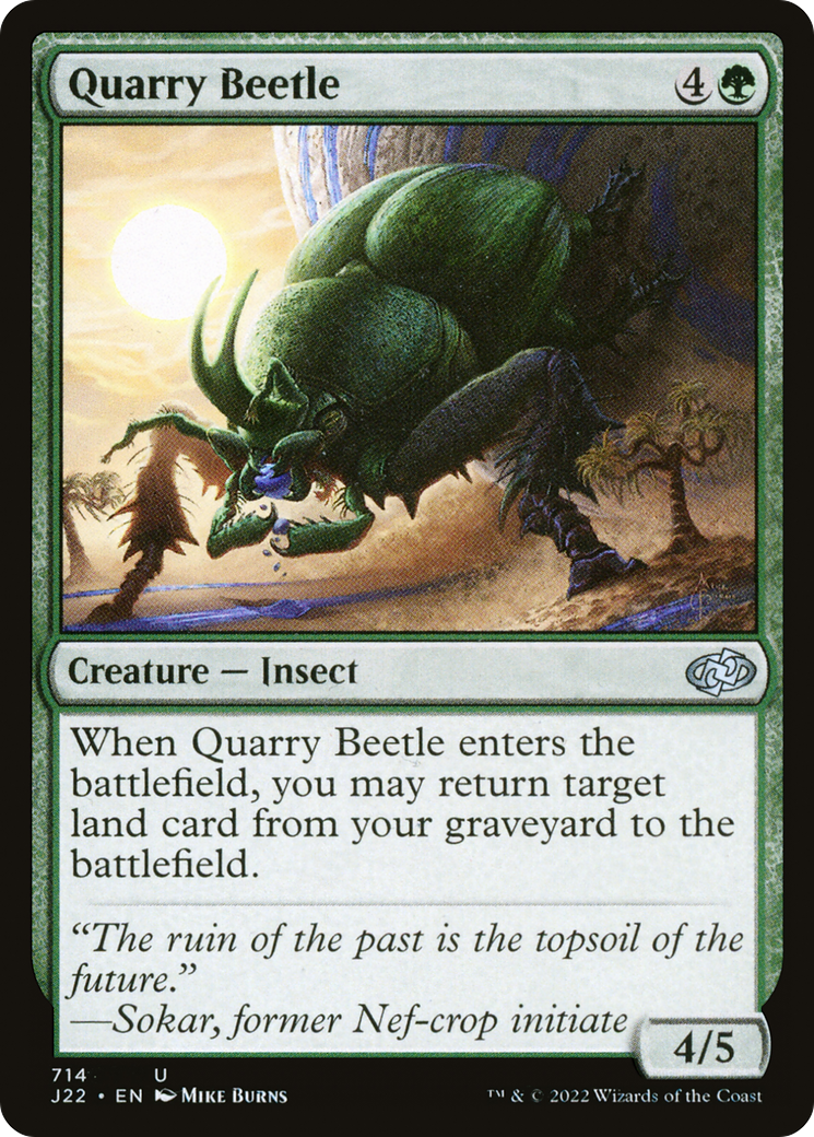 Quarry Beetle [Jumpstart 2022] | Cards and Coasters CA