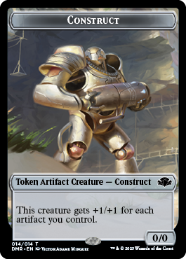 Elephant // Construct Double-Sided Token [Dominaria Remastered Tokens] | Cards and Coasters CA