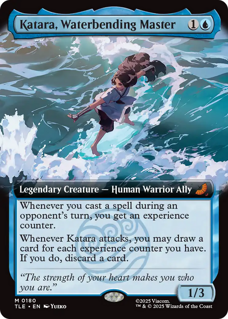 Katara, Waterbending Master (Extended Art) [Avatar: The Last Airbender: Eternal-Legal] | Cards and Coasters CA