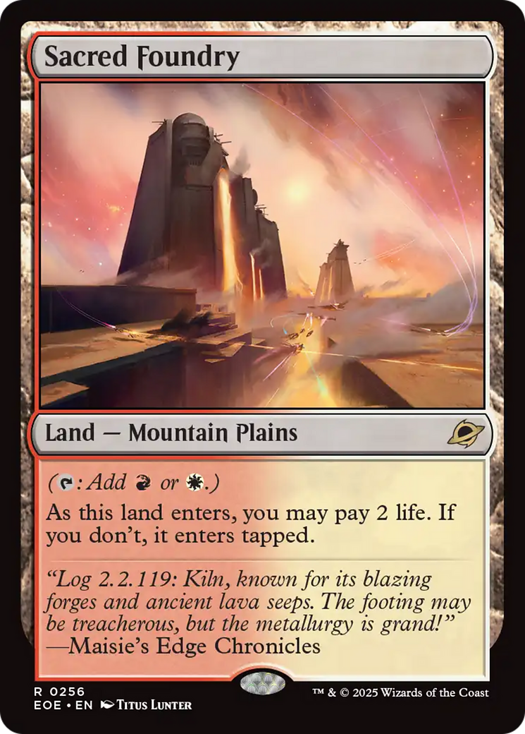 Sacred Foundry [Edge of Eternities] | Cards and Coasters CA