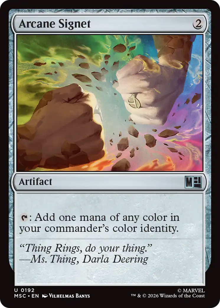 Arcane Signet (0192) [Marvel Super Heroes Commander] | Cards and Coasters CA