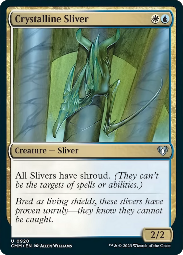 Crystalline Sliver [Commander Masters] | Cards and Coasters CA