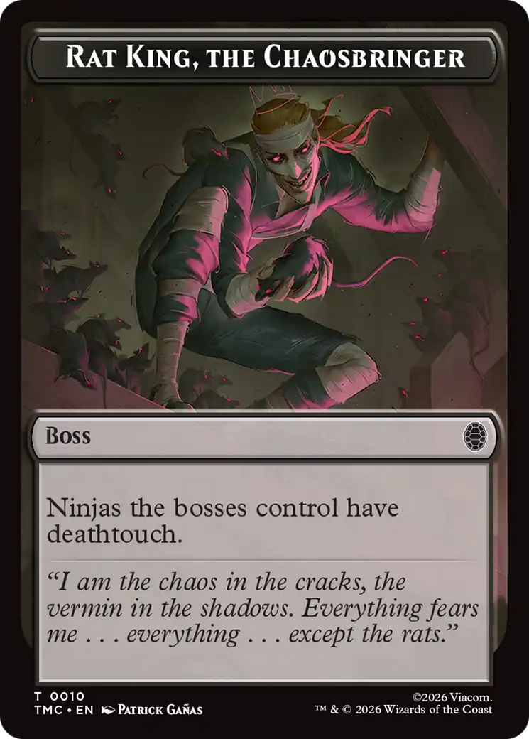 Rat King, The Chaosbringer [Teenage Mutant Ninja Turtles Commander Tokens] | Cards and Coasters CA