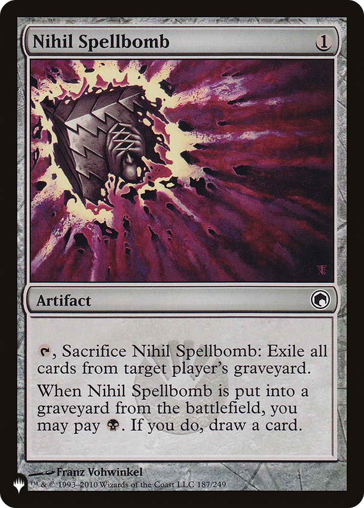 Nihil Spellbomb [The List] | Cards and Coasters CA