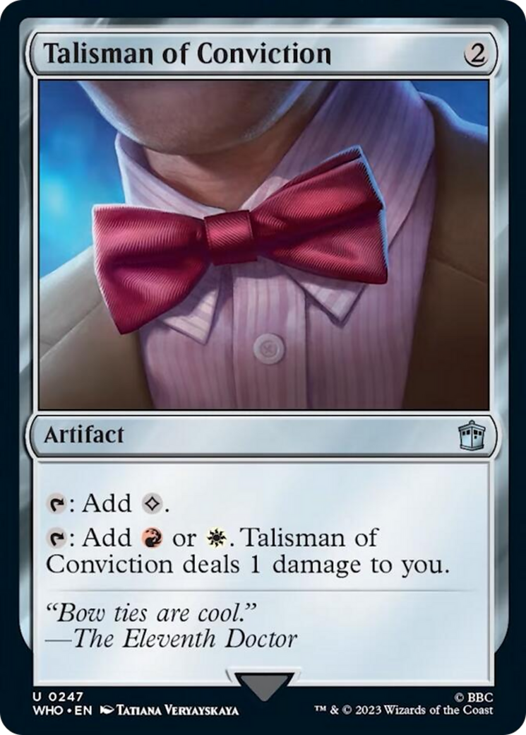 Talisman of Conviction [Doctor Who] | Cards and Coasters CA