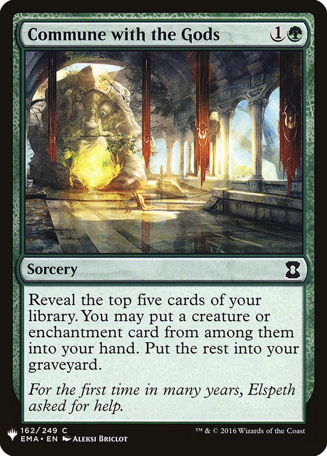Commune with the Gods [Mystery Booster] | Cards and Coasters CA