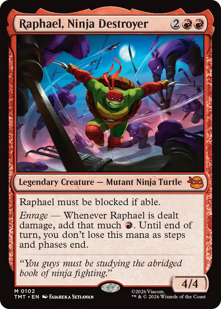 Raphael, Ninja Destroyer [Teenage Mutant Ninja Turtles] | Cards and Coasters CA