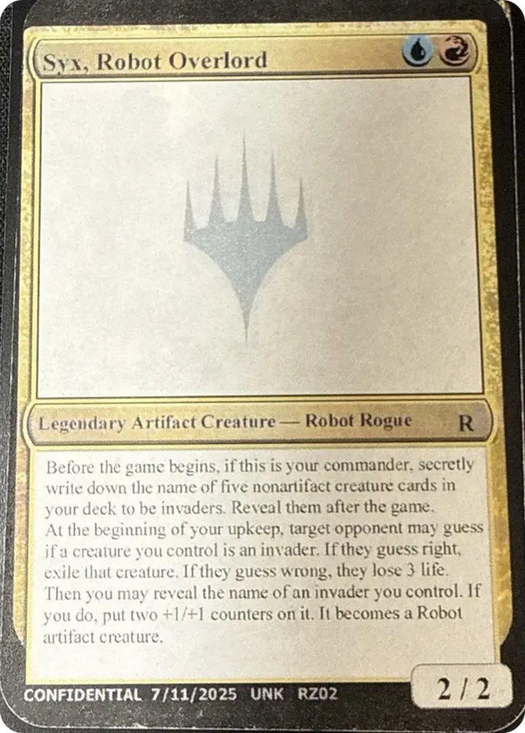 Syx, Robot Overlord [Unknown Event] | Cards and Coasters CA