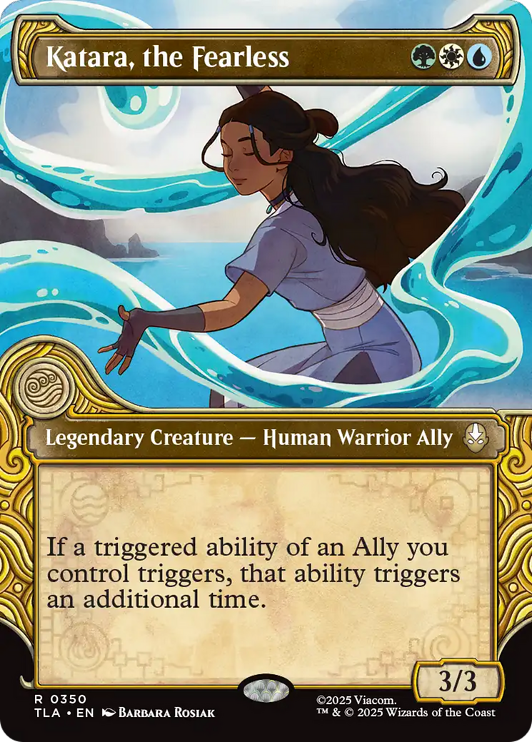 Katara, the Fearless (Showcase) [Avatar: The Last Airbender] | Cards and Coasters CA