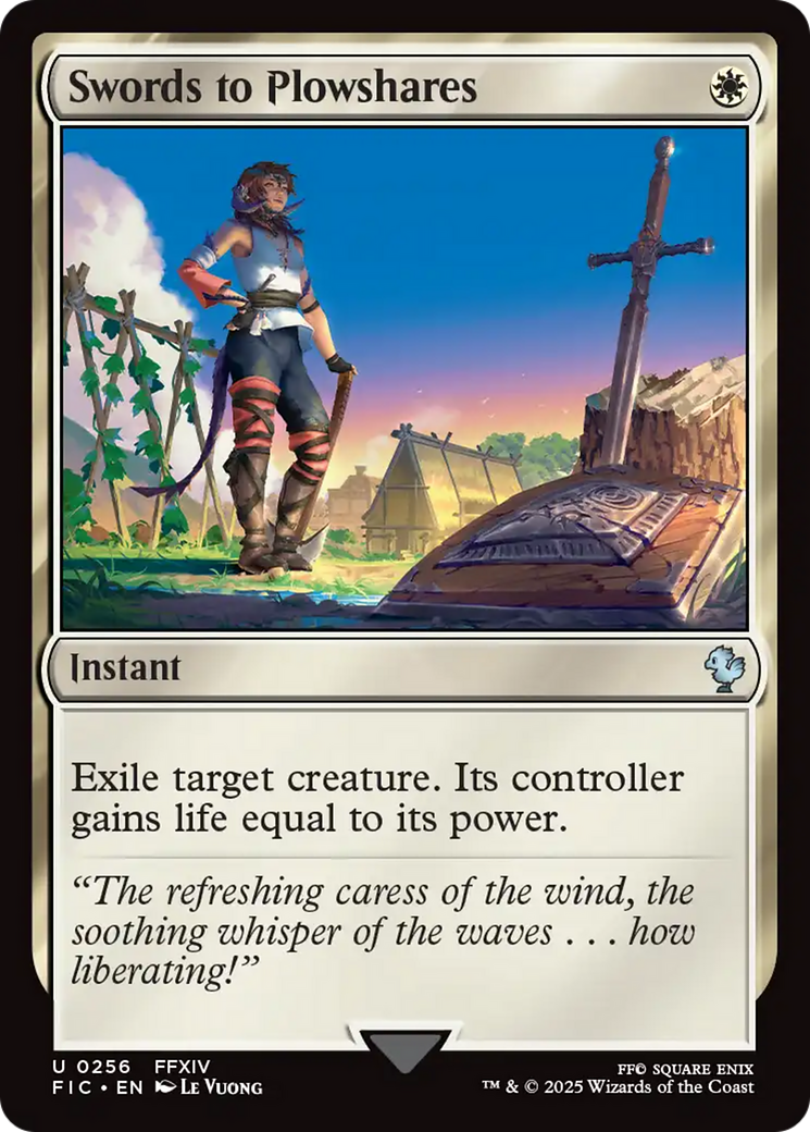 Swords to Plowshares [FINAL FANTASY Commander] | Cards and Coasters CA