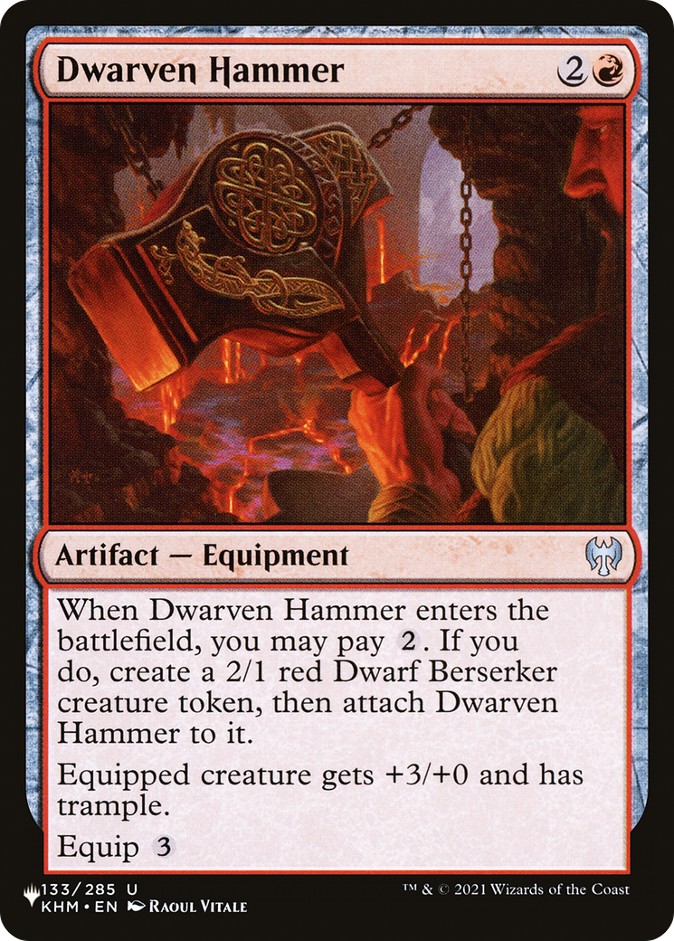 Dwarven Hammer [The List Reprints] | Cards and Coasters CA