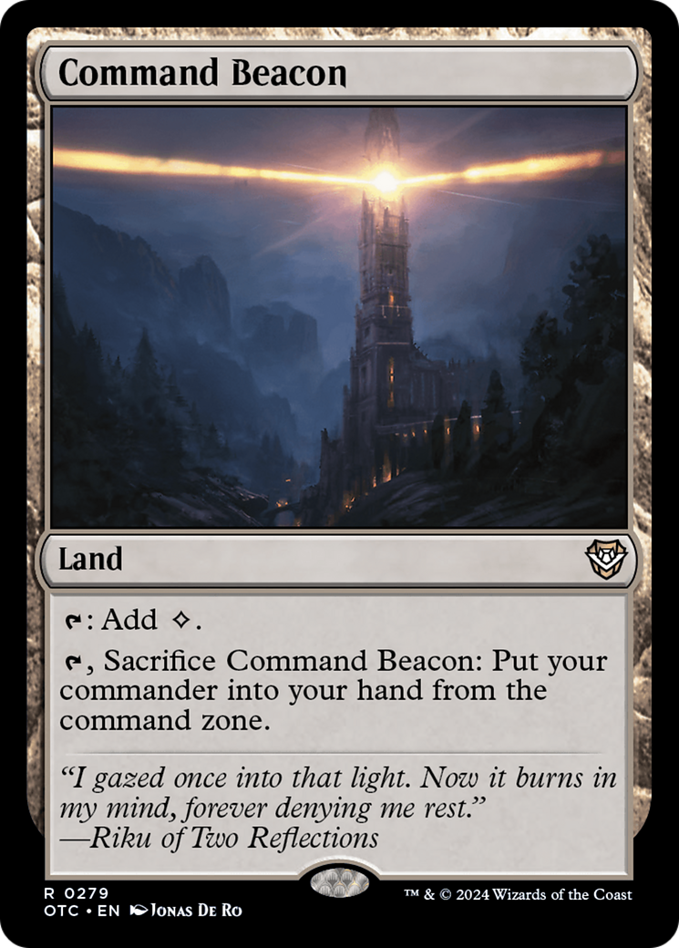 Command Beacon [Outlaws of Thunder Junction Commander] | Cards and Coasters CA