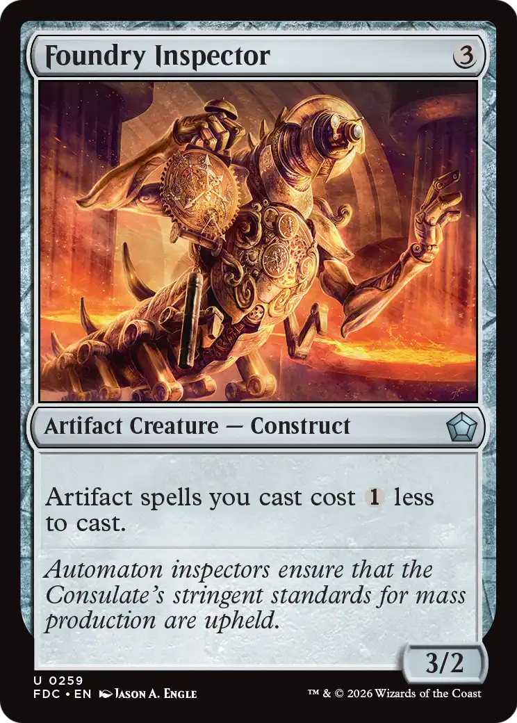 Foundry Inspector [Foundations Commander] | Cards and Coasters CA