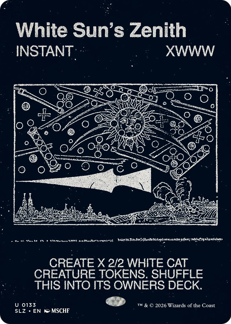 White Sun's Zenith (0133) [Secret Lair x MSCHF: The Zeta Set] | Cards and Coasters CA