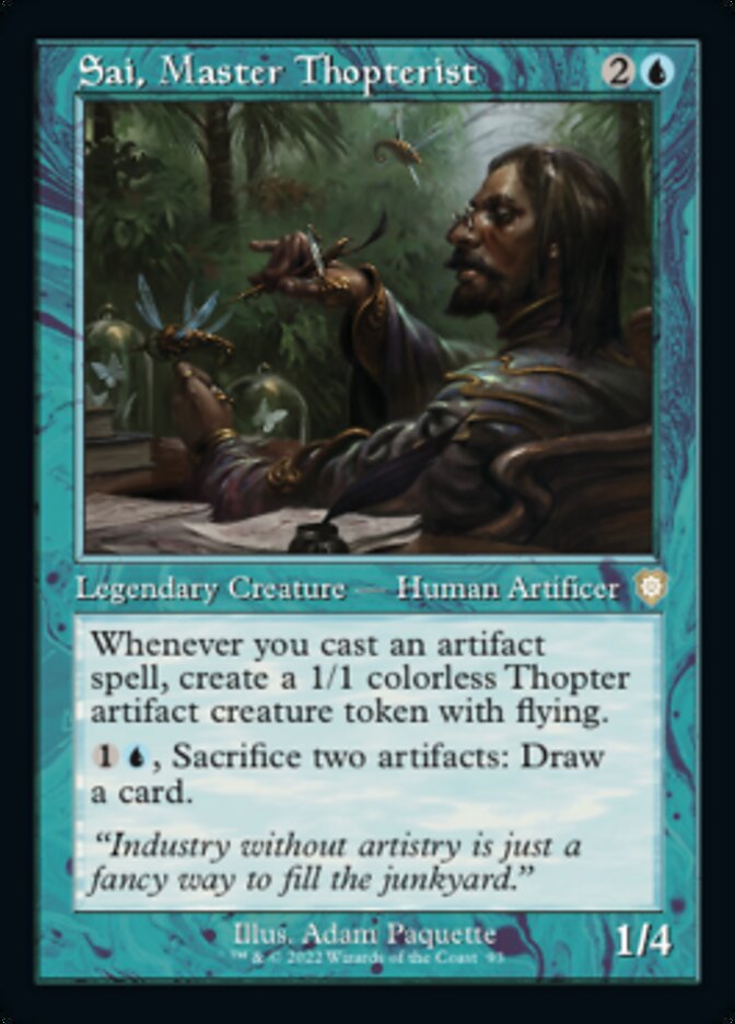 Sai, Master Thopterist (Retro) [The Brothers' War Commander] | Cards and Coasters CA