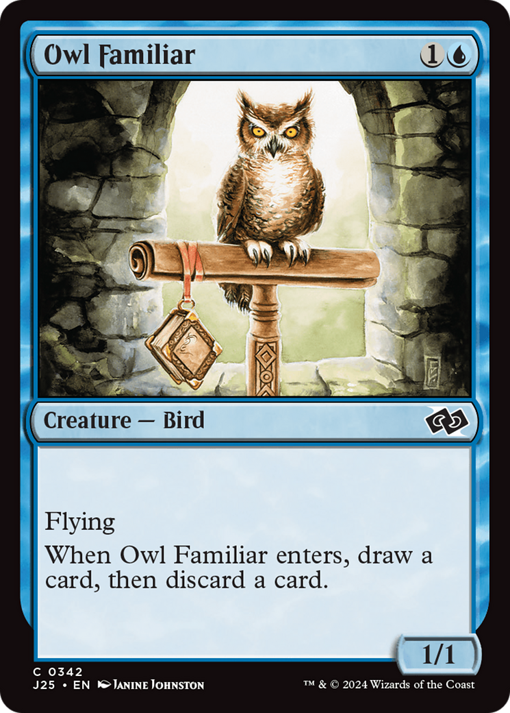 Owl Familiar [Foundations Jumpstart] | Cards and Coasters CA