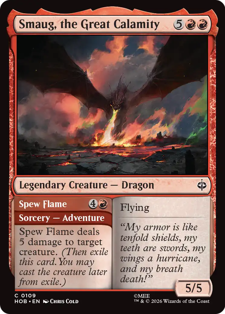 Smaug, the Great Calamity [The Hobbit] | Cards and Coasters CA