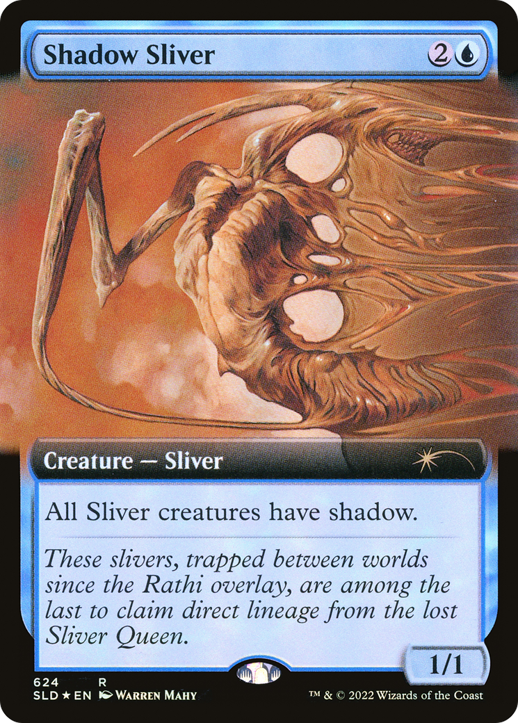 Shadow Sliver (Extended Art) [Secret Lair Drop Promos] | Cards and Coasters CA