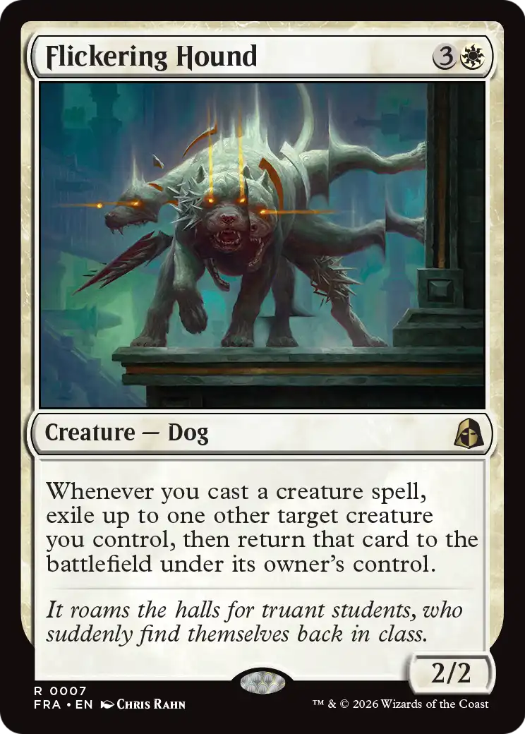 Flickering Hound [Reality Fracture] | Cards and Coasters CA