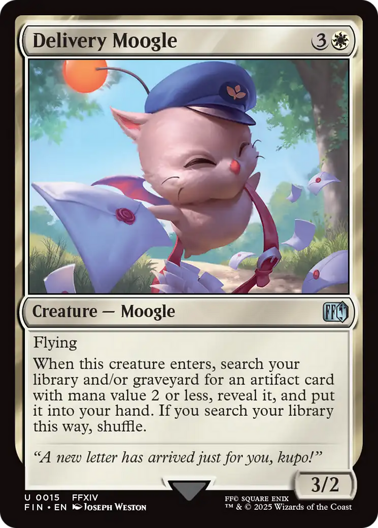Delivery Moogle [FINAL FANTASY] | Cards and Coasters CA