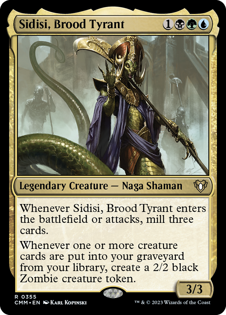 Sidisi, Brood Tyrant [Commander Masters] | Cards and Coasters CA