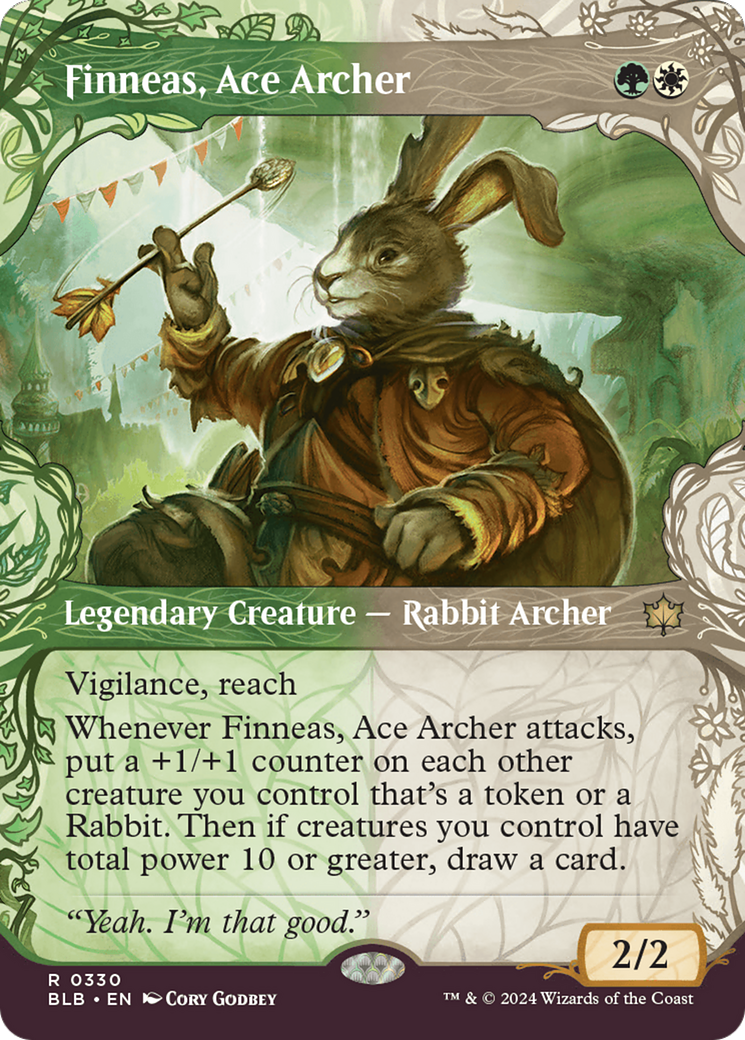 Finneas, Ace Archer (Showcase) [Bloomburrow] | Cards and Coasters CA