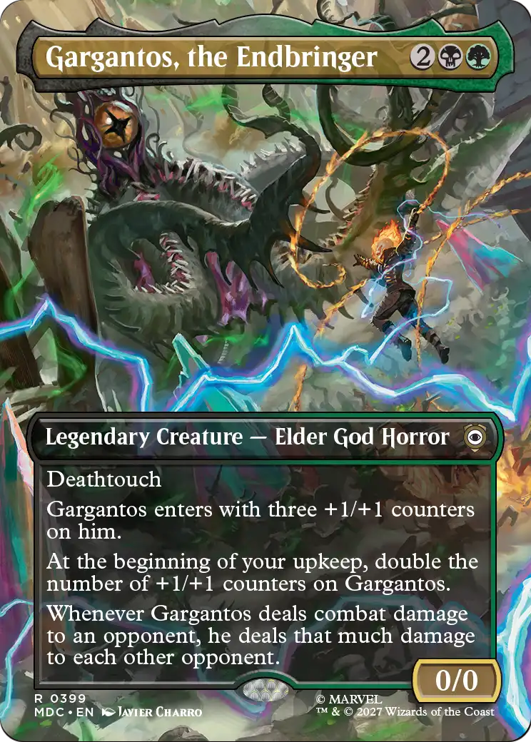Gargantos, the Endbringer (Borderless) [Marvel: Darkhold Destiny Commander] | Cards and Coasters CA