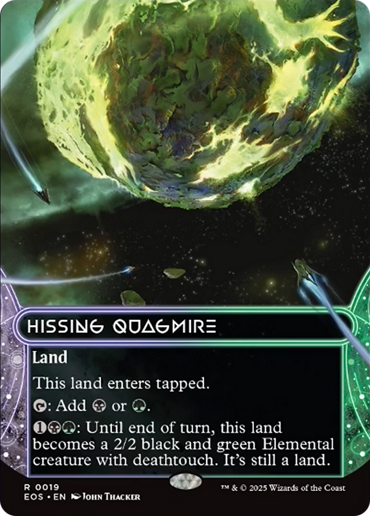 Hissing Quagmire (0019) (Borderless) [Edge of Eternities: Stellar Sights] | Cards and Coasters CA