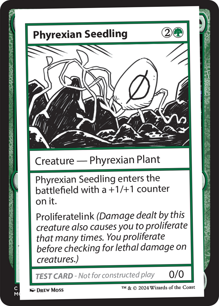 Phyrexian Seedling [Mystery Booster 2 Playtest Cards] | Cards and Coasters CA