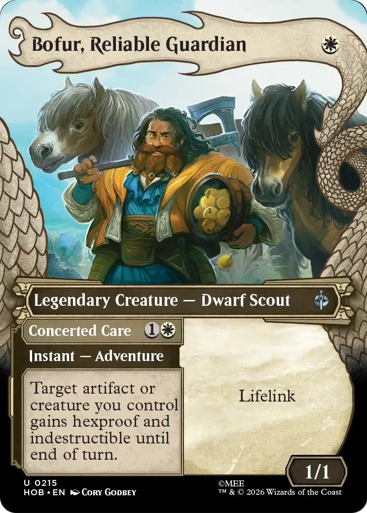 Bofur, Reliable Guardian (Showcase) [The Hobbit] | Cards and Coasters CA