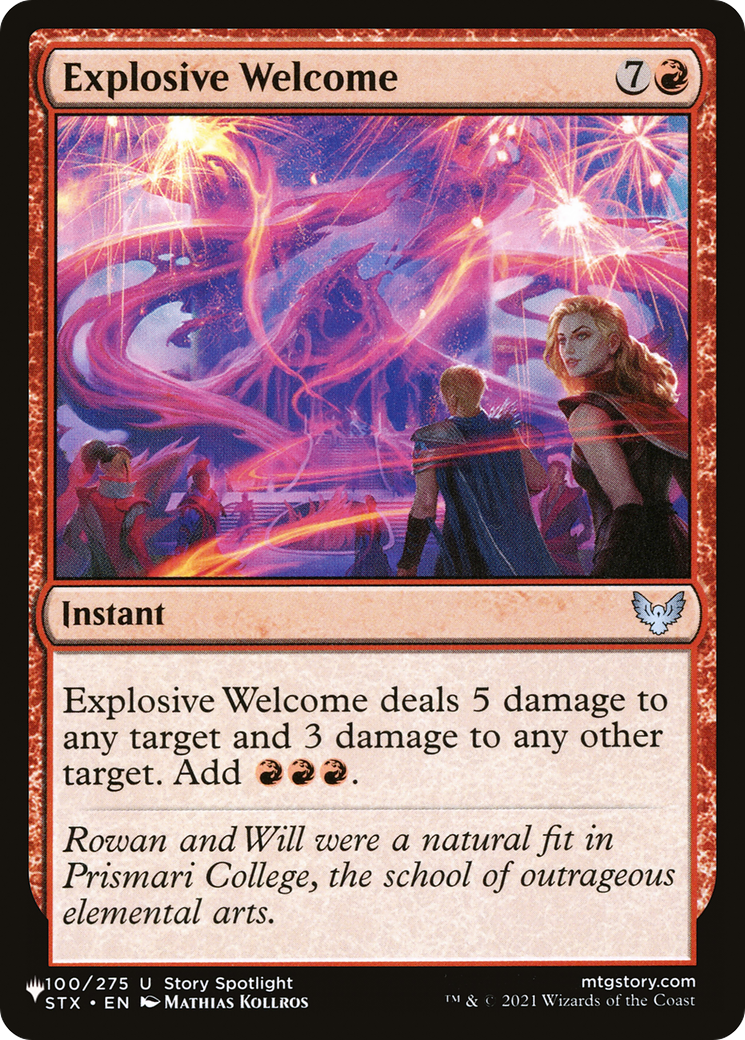 Explosive Welcome [The List Reprints] | Cards and Coasters CA