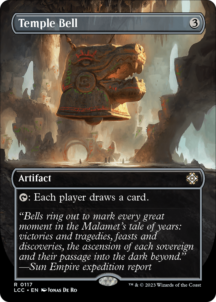 Temple Bell (Borderless) [The Lost Caverns of Ixalan Commander] | Cards and Coasters CA
