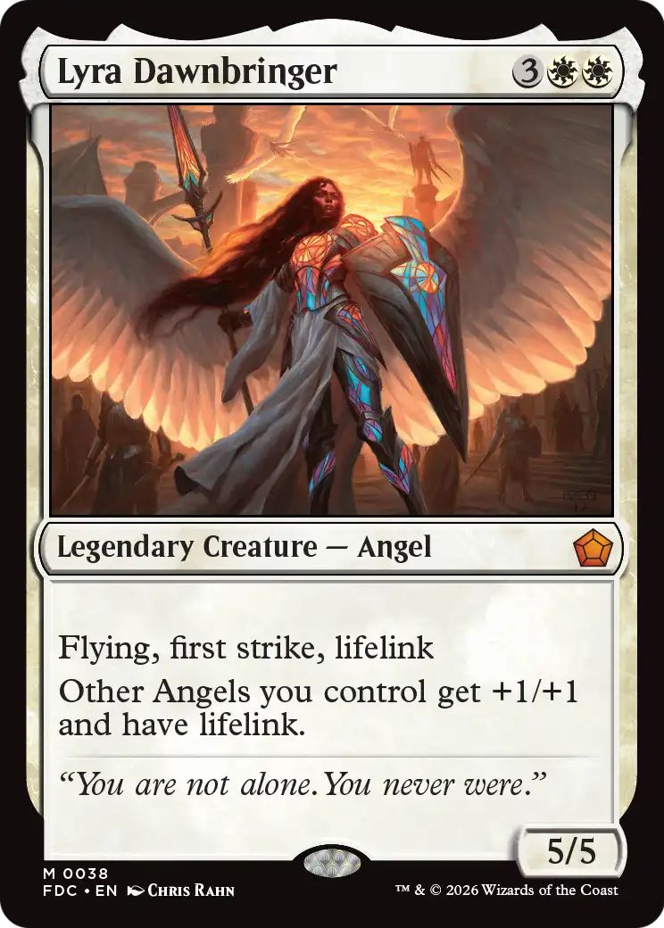 Lyra Dawnbringer [Foundations Commander] | Cards and Coasters CA