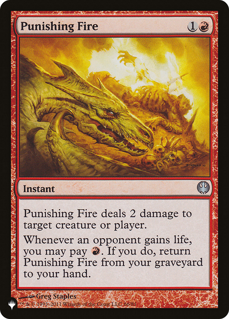 Punishing Fire [The List Reprints] | Cards and Coasters CA