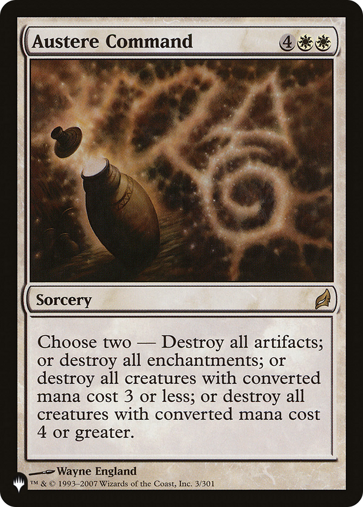 Austere Command (Surge Foil) [Marvel Super Heroes Commander] | Cards and Coasters CA