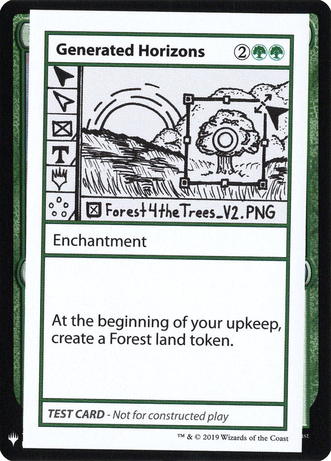 Generated Horizons [Mystery Booster Playtest Cards] | Cards and Coasters CA