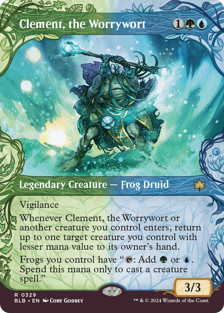 Clement, the Worrywort (Showcase) [Bloomburrow] | Cards and Coasters CA