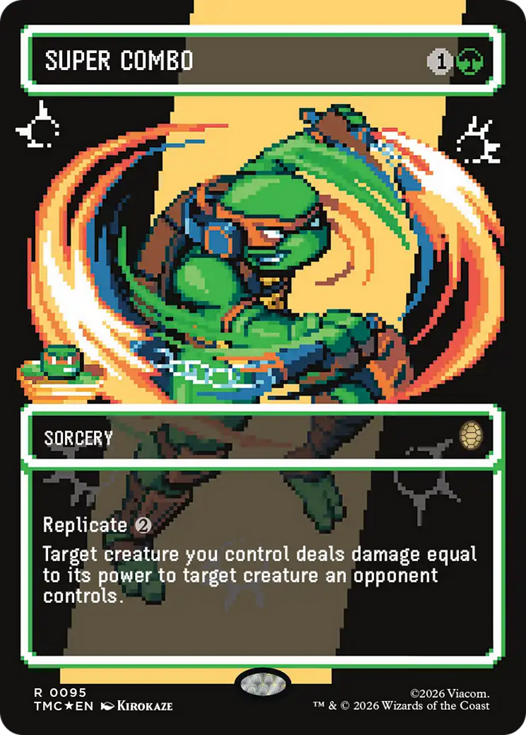 Super Combo (Borderless) (Surge Foil) [Teenage Mutant Ninja Turtles Commander] | Cards and Coasters CA
