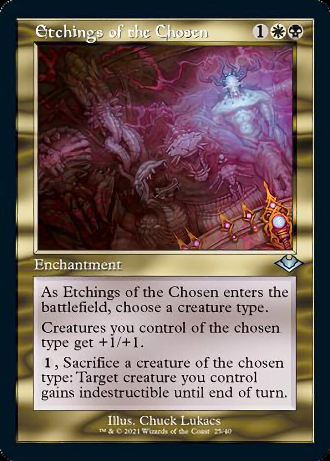 Etchings of the Chosen (Retro) [Modern Horizons] | Cards and Coasters CA