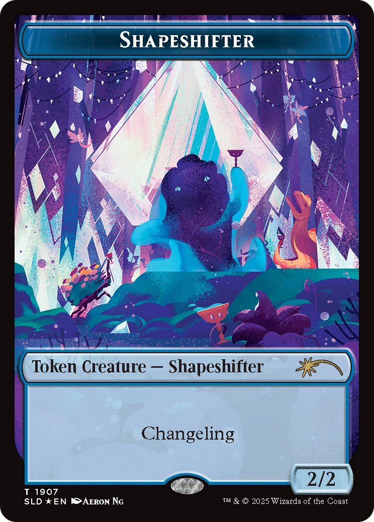 Shapeshifter Token (1907) (Double Rainbow Foil) [Secret Lair Drop Series] | Cards and Coasters CA