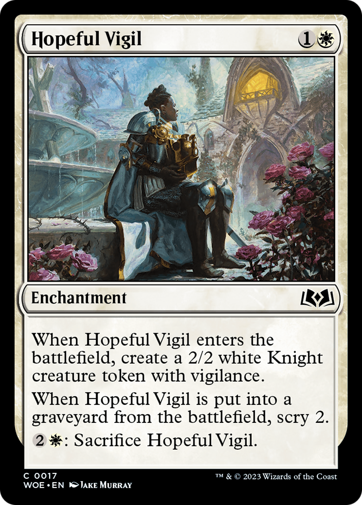 Hopeful Vigil [Wilds of Eldraine] | Cards and Coasters CA