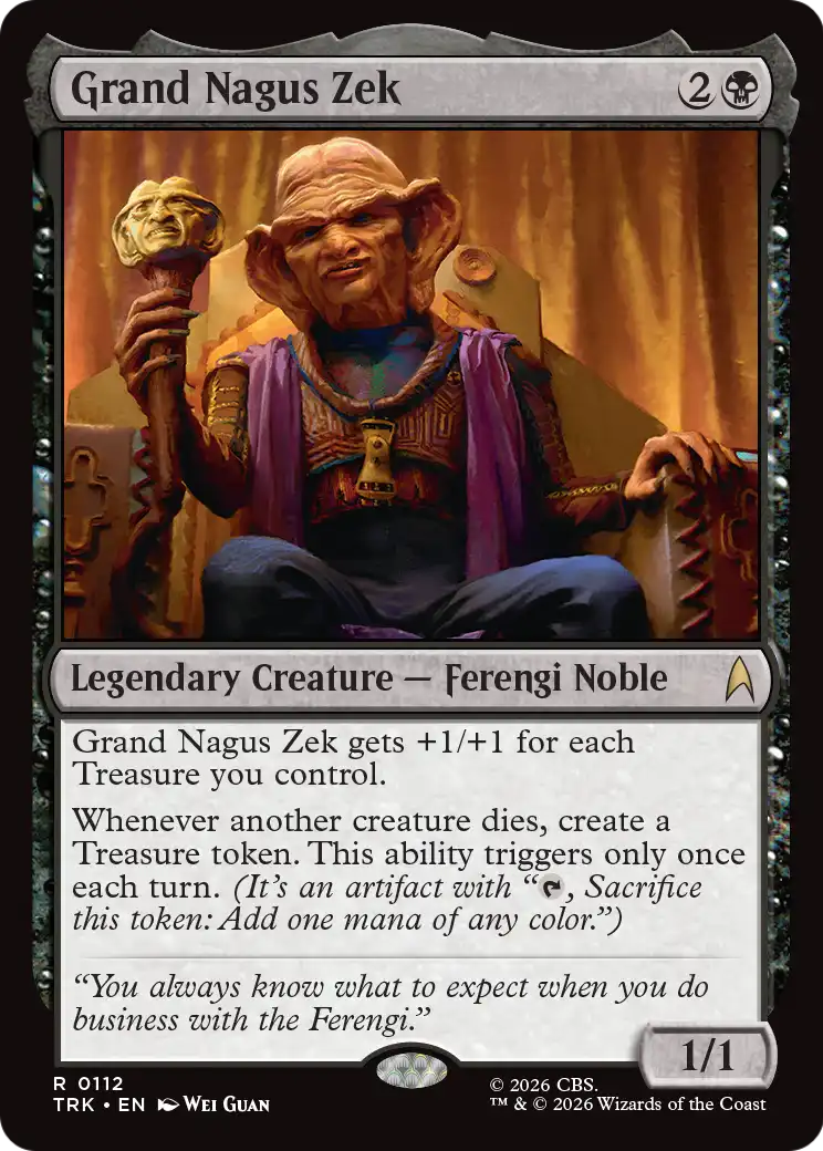 Grand Nagus Zek [Star Trek] | Cards and Coasters CA
