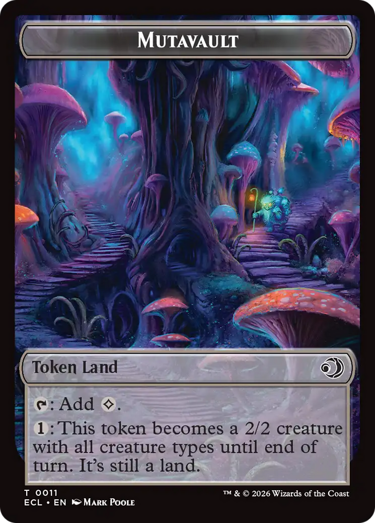 Elk // Mutavault Double-Sided Token [Lorwyn Eclipsed Tokens] | Cards and Coasters CA
