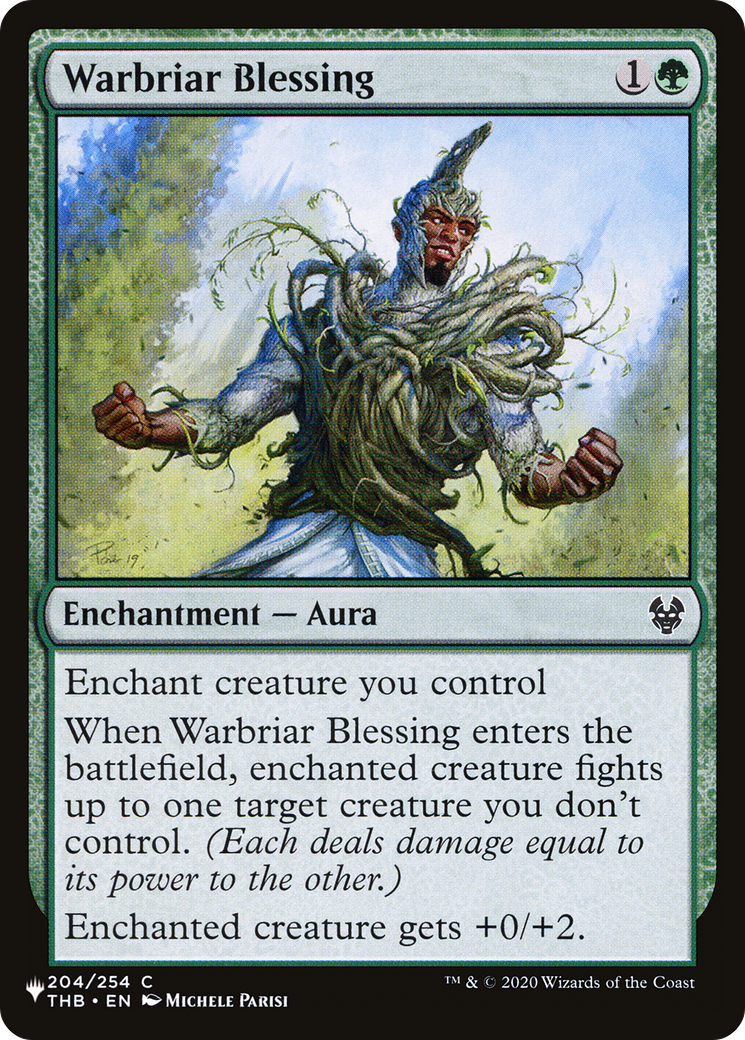 Warbriar Blessing [The List Reprints] | Cards and Coasters CA