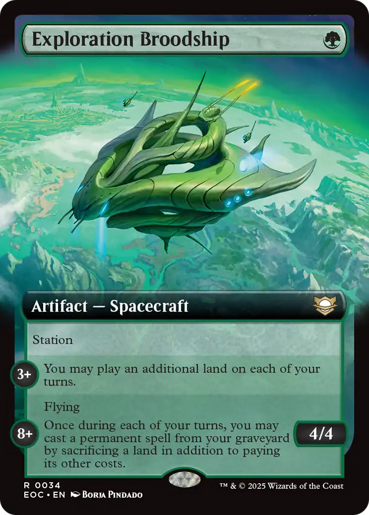 Exploration Broodship (Extended Art) [Edge of Eternities Commander] | Cards and Coasters CA