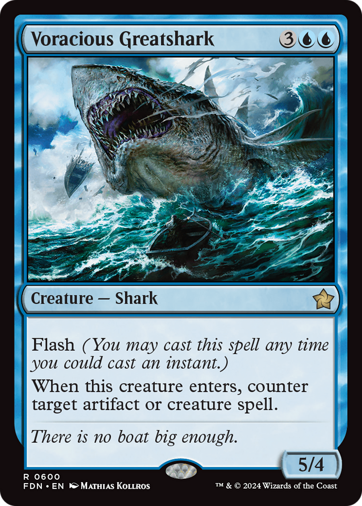 Voracious Greatshark [Foundations] | Cards and Coasters CA