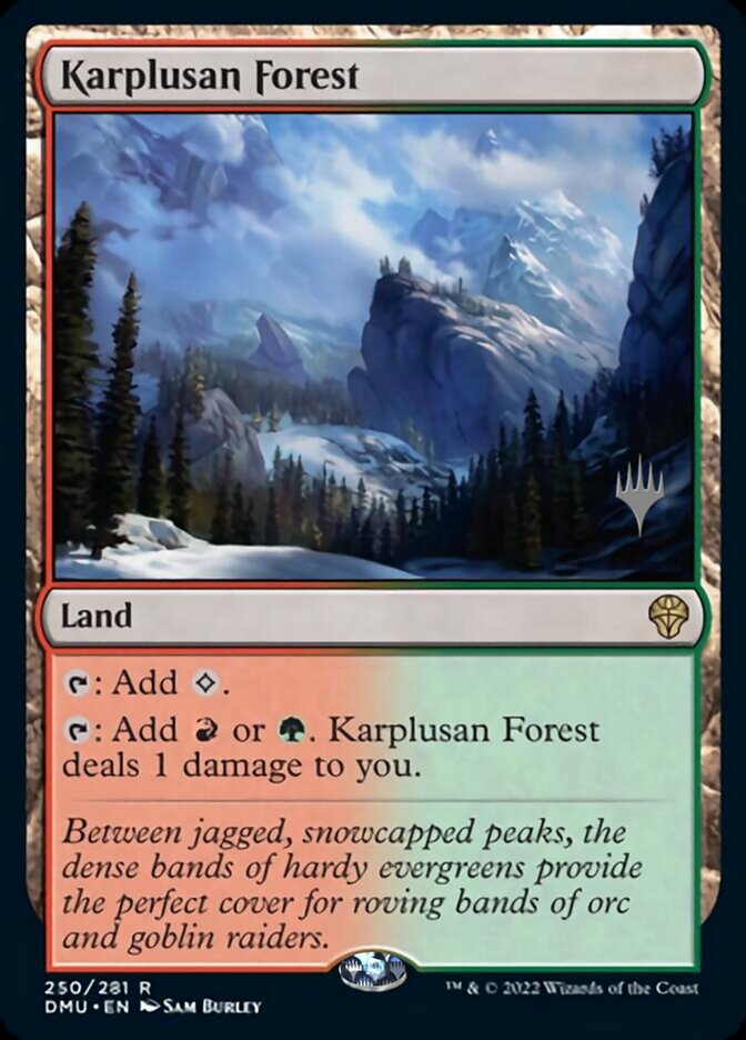 Karplusan Forest (Promo Pack) [Dominaria United Promos] | Cards and Coasters CA