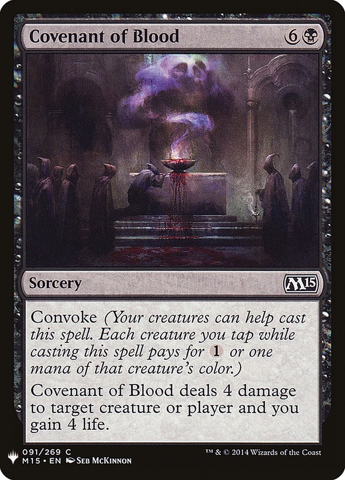 Covenant of Blood [Mystery Booster] | Cards and Coasters CA