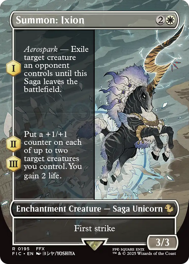Summon: Ixion (Borderless) [FINAL FANTASY Commander] | Cards and Coasters CA